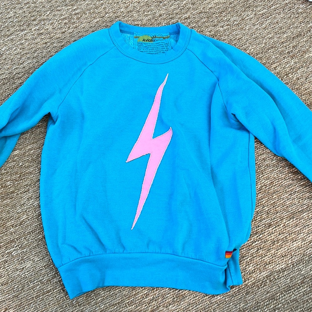 Blue Aviator Nation Sweatshirt Crewneck